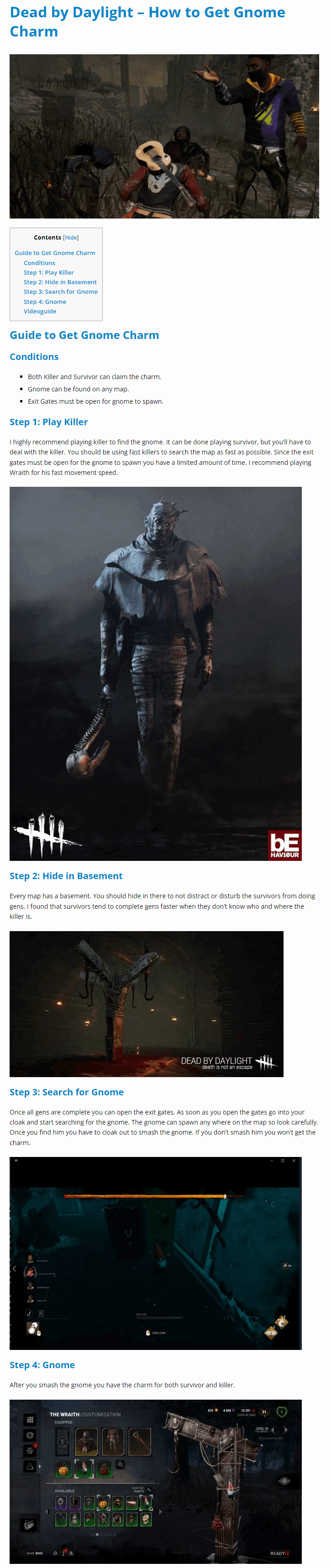 How to Get Gnome Charm