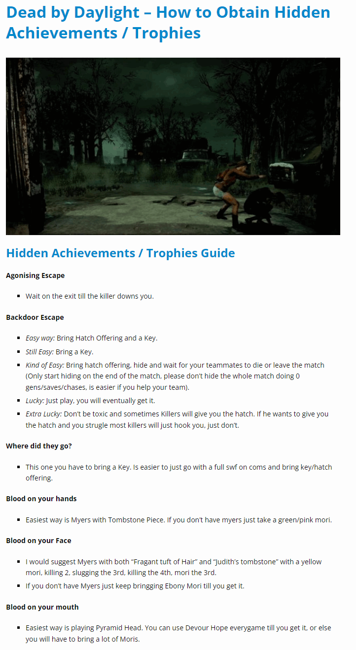How to Obtain Hidden Achievements / Trophies