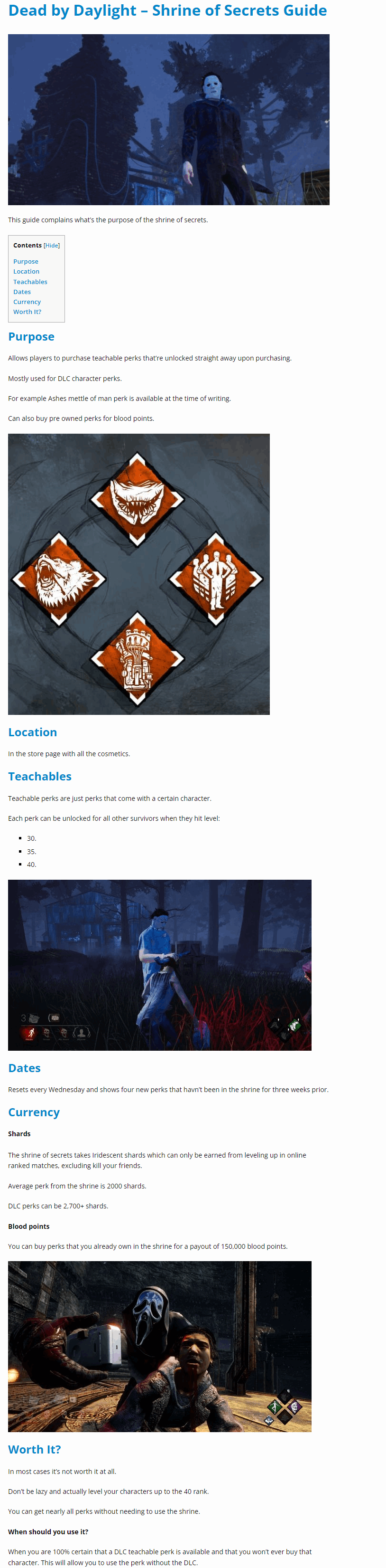 Shrine of Secrets Guide