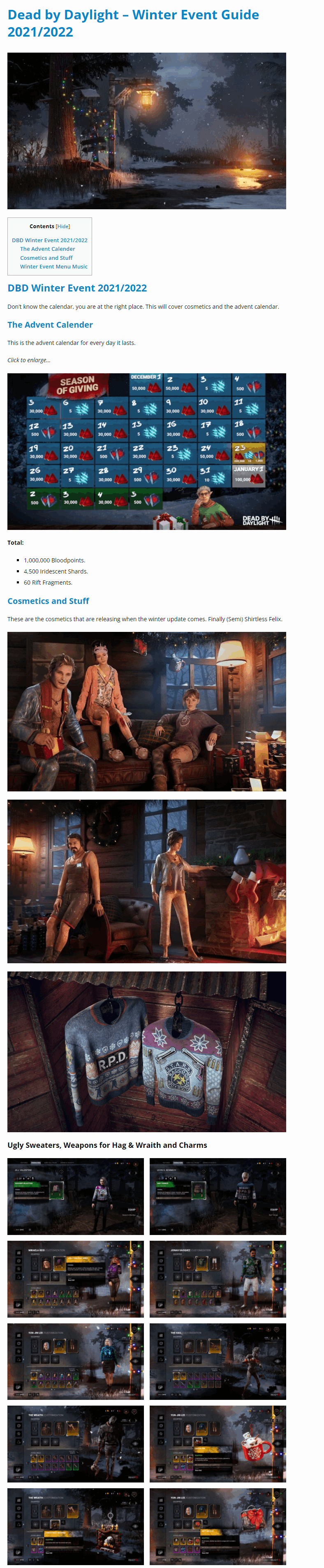 Winter Event Guide 2021/2022