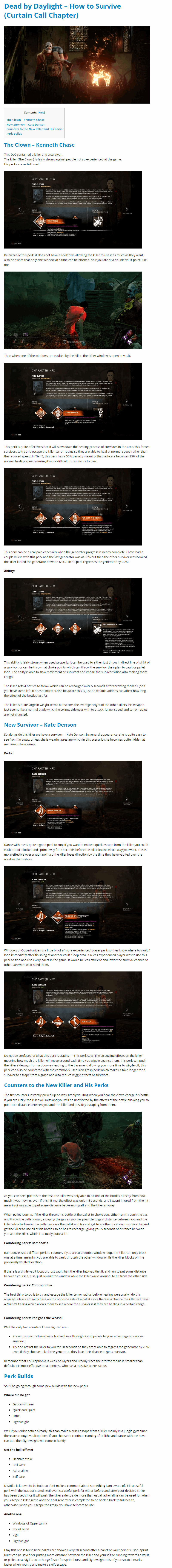 How to Survive (Curtain Call Chapter)