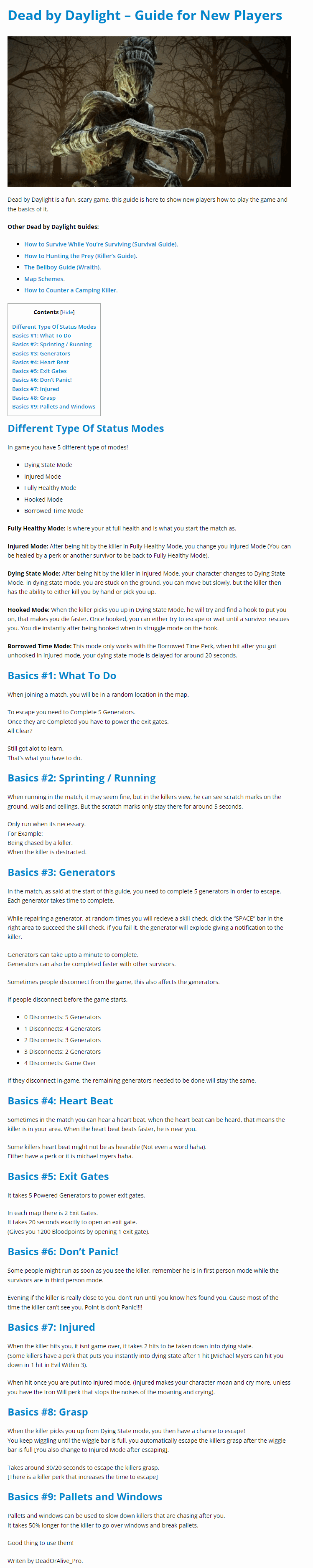 Guide for New Players
