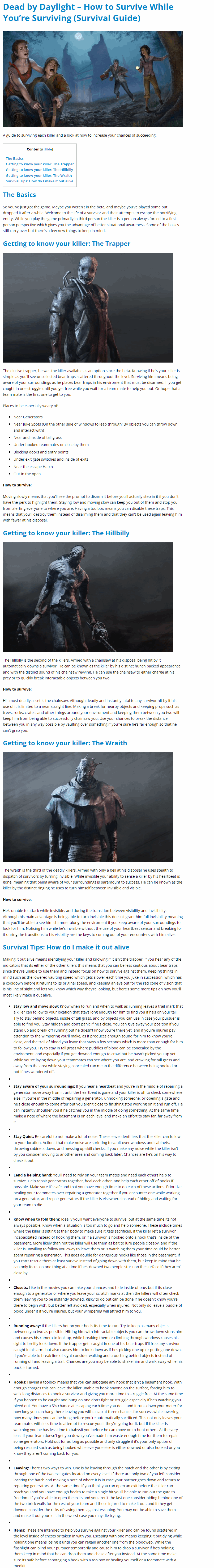 How to Survive While You’re Surviving (Survival Guide)