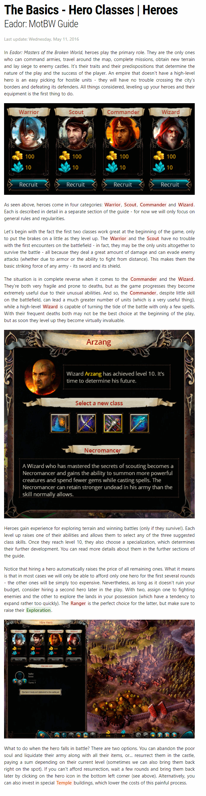 The Basics - Hero Classes