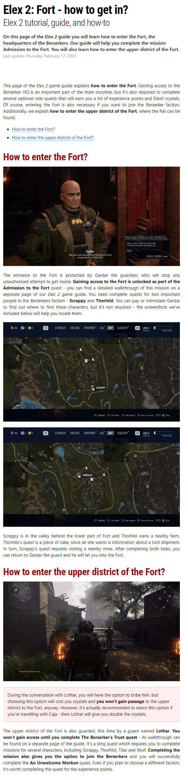 Fort - how to get in?