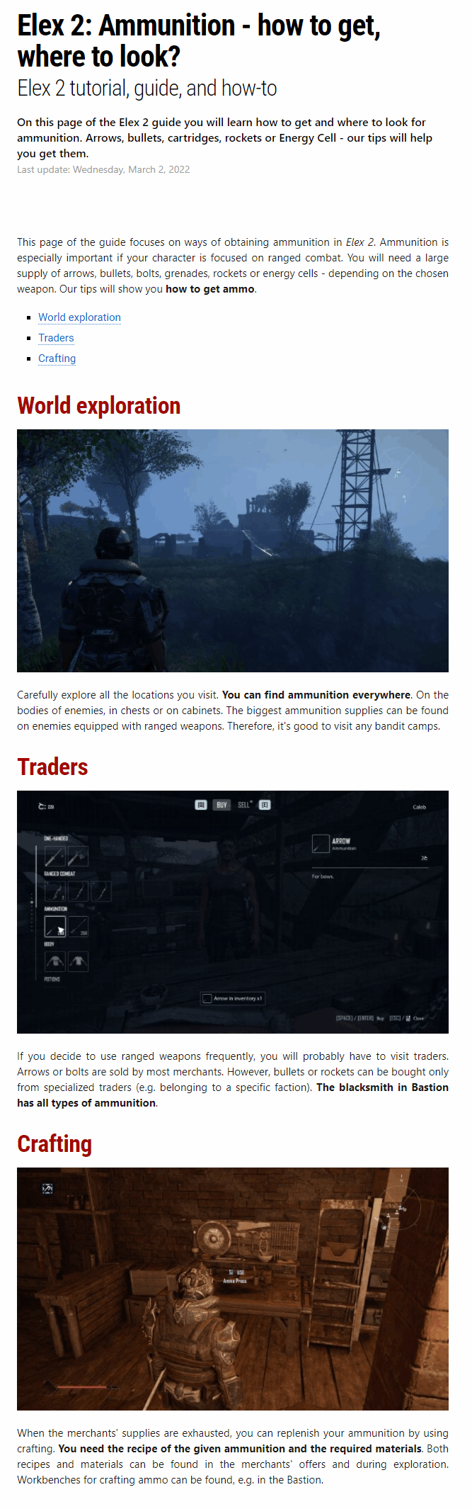 Ammunition - how to get?