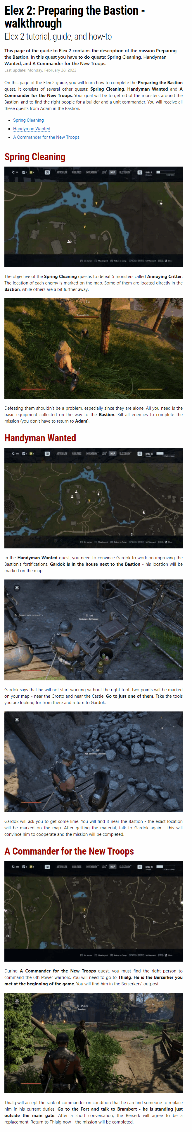 Preparing the Bastion