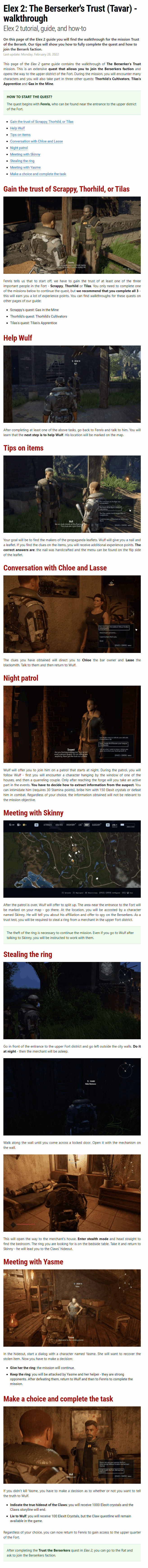 The Berserker's Trust