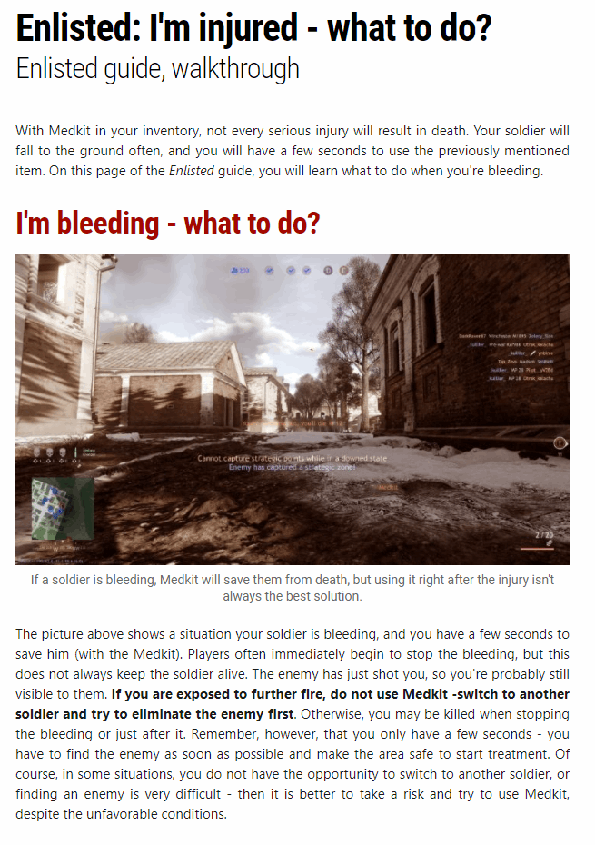 I'm injured - what to do?