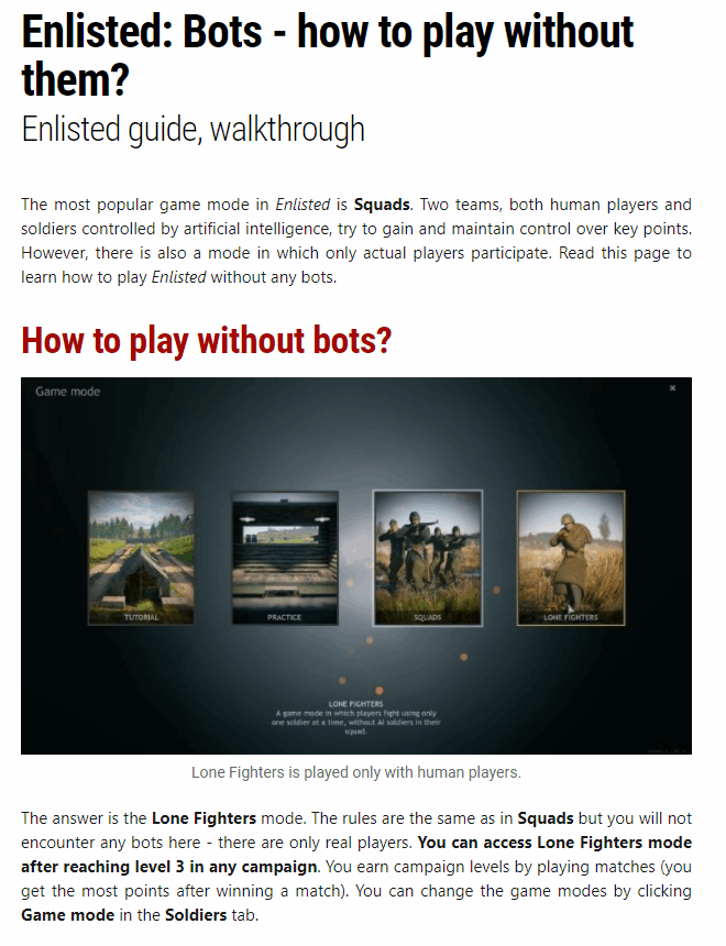 Bots - how to play without them?