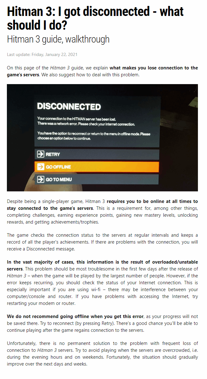 I got disconnected - what should I do?