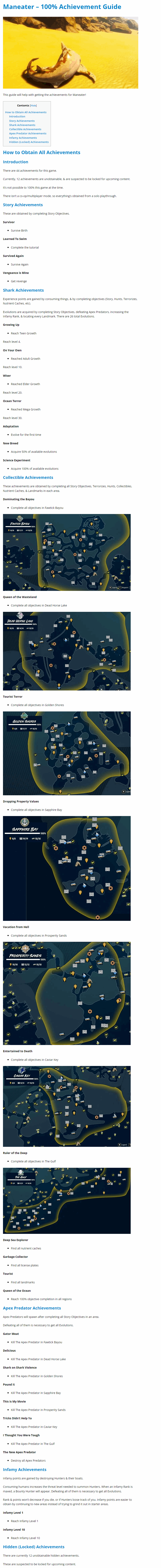 100% Achievement Guide