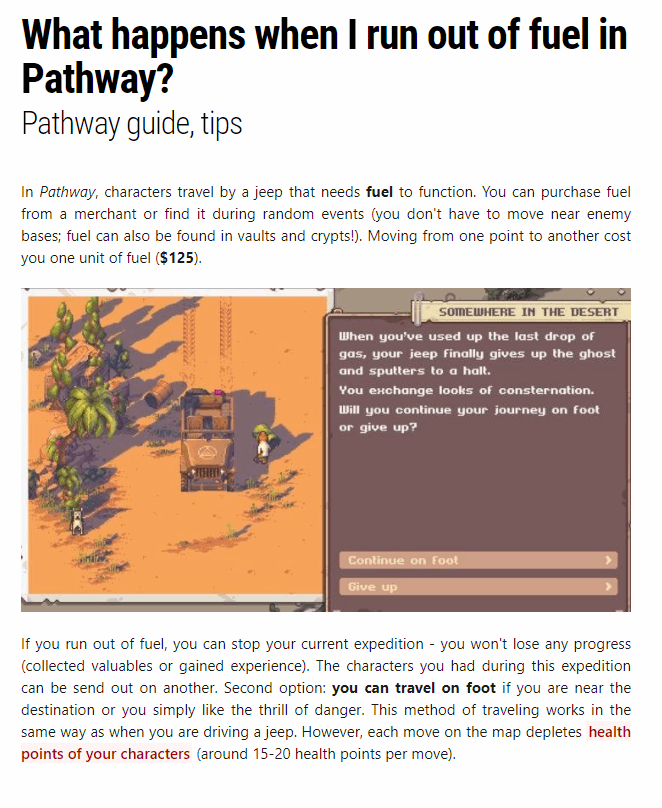 What happens when I run out of fuel?