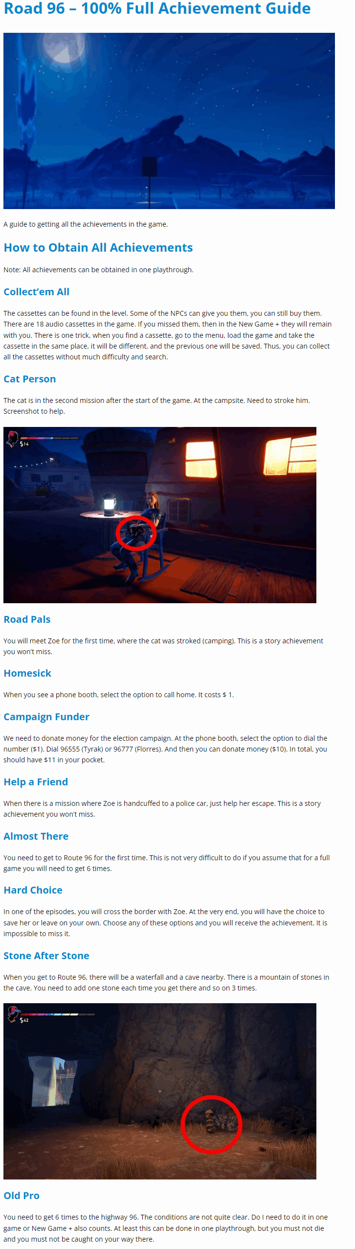 100% Full Achievement Guide