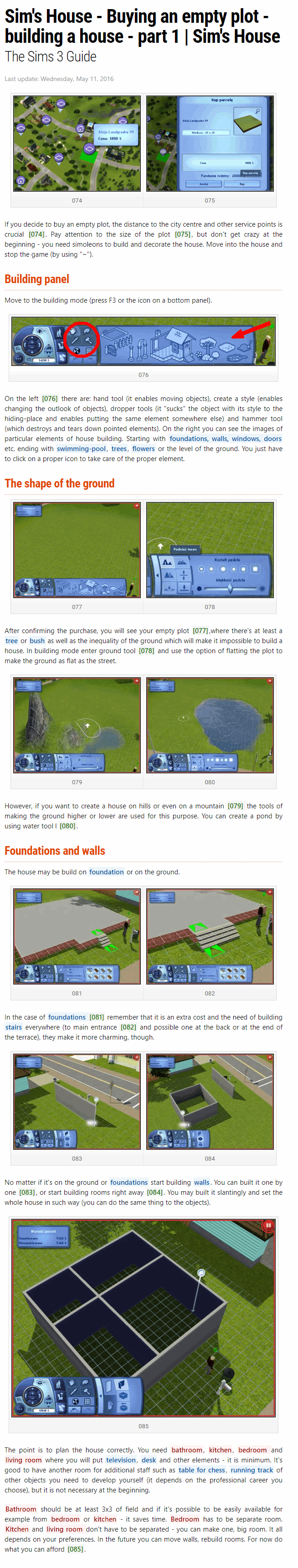 Buying an empty plot - building a house - part 1